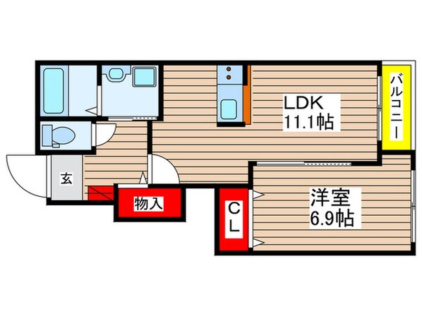 ヒルクレストサンワの物件間取画像